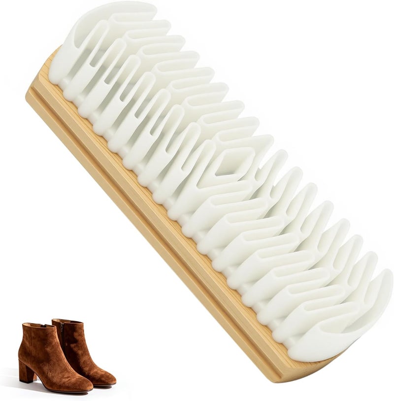Tydlig Suede Shoe Brush and Eraser Set, 2025 New Suede Cleaning Brush for Shoes, Bags, Jackets, and Sofas, Wooden Handle Suede Shoe Cleaner, Soft Brush and Stain Eraser for Easy Care (1 Pack) - Image 1